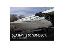 Sea ray 240 sundeck deck boats 2008