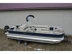 Triple tube- 2021 24 ft pontoon boat with hp and trailer