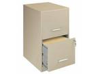 Lorell Steel 2-Drawer File Cabinet, 14-1/4w x 24-1/2h