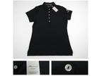 Peter Millar Womens Short Sleeve Golf Polo Shirt Black Sun