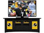 84" STEELERS or EAGLES TV Cabinet WALL UNIT with Sliding