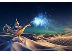AOFOTO 7x5ft Aladdin's Genie Lamp in Desert Backdrop Magic