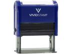 Invoice Enclosed Self Inking Rubber Stamp (Blue Ink) -