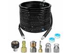 Selkie Pressure Washer Sewer Jetter Kit - 50Ft Hydro Drain