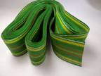 Vintage Lawn Chair Webbing Green Stripe Replacement Fabric