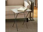 Farmhouse 5-Piece Folding Tray Table Set with Stand