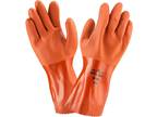 NEW BOSS ATLAS SHOWA PVC 620 Rough Finish Gloves, ORANGE