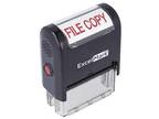 File Copy Self Inking Rubber Stamp - Red Ink