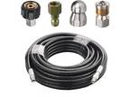 Sewer Jetter Kit for Pressure Washer 50 Feet Hose 1/4 Inch