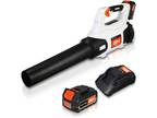 20V Cordless Leaf Blower W lithium-ion Battery Charger