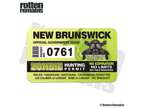 New Brunswick Zombie Hunter Hunting Permit Decal Outbreak