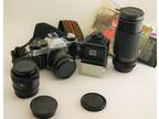 Cannon AE-1 35mm Program Film Camera with Bag and Extra