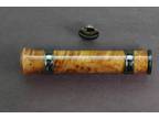FLY ROD REEL SEAT Maple Burl 9067 Blued NS Double Slide Band