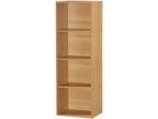 4-Tier Bookshelf Rack Bookcase Storage Shelving Stand