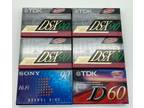 Mixed Lot of Blank Cassette Tapes - 4 TDK DS-X90 1 TDK D60 1