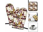 Wine Grapes Oven Mitts and Pot Holder Professional Heat