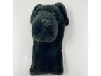 DAPHNE Black Lab Dog Fairway Woods Headcover Plush Preowned
