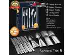 45-Piece Silverware Flatware Cutlery Set Service for 8