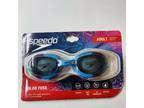 Speedo Blue Black Color Fuse Anti Fog Swimming Goggle Adult