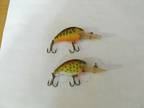 Lot #4 of 2 vintage Rebel Deep Tiny Wee-R 1 trout 1 summer