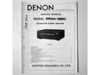 DENON ® Model PMA-920 Integrated Stereo Amplifier Service