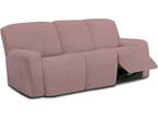 Microfiber Stretch Sectional Recliner Sofa Slipcover