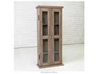 41" Traditional Wood Bookcase Storage Cabinet - Driftwood