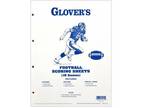 Glovers - FB300 Football Scoring/Stat Sheets-15 Games