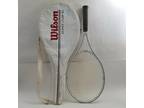 Vintage Wilson Graphite Comp 110 Tennis Racket w/ Cover 4