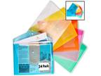Plastic Envelopes Poly File Folders TRANSPARENT Document US