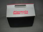 Vintage Igloo PLAYMATE Cooler 16 Quart Black White Pink Push