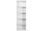 Bookshelf Storage 5 Tier Wall Shelf Organizer White for Home