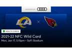2 Tickets Sofi Stadium Rams vs Cardinals NFC Wild Card Game