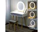 ELECWISH Vanity Table Set with 3 Modes Adjustable Brightness