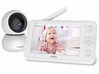 Wireless Video 1080P Baby Monitor Camera 2-Way Talk 5"