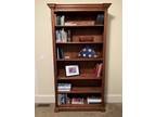 Tall Six Shelf Oak Bookcase