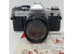 Canon AE-1 35mm SLR Film Camera 50mm f/1.8 Lens With