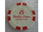 Heather Downs Country Club Toledo, Ohio OH Poker Chip Golf