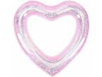 Inflatable Swim Rings, 47.3" x 39.4" Heart Shaped Swimming