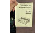 Vintage Microline 92 Serial Do