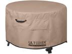 ULTCOVER Patio Fire Pit Table Cover round 44 Inch Outdoor