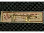 Vintage Marathon Bait Company Gold Plated Spinner Fishing