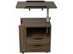 Bedside Workstation Adjustable Nightstand Swivel Top Couch