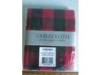 Buffalo Check Table Cloth Red & Black 52" x 52"