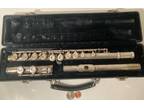 Vintage Metal Silver Plated Gemeinhardt Flute with Case