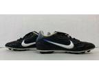 Nike Soccer Cleats Shoes Youth Size 5.5 Black Blue