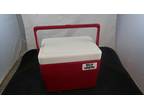 Vintage Igloo Personal 6 Cooler Red & White Gott