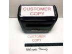 Customer Copy Rubber Stamp Red Ink Self Inking Ideal 4913