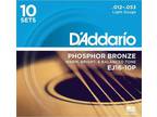 D'Addario EJ16-10P Phosphor Bronze Light Acoustic Guitar