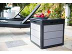 Keter Denali 30 Gallon Resin Deck Box for Patio Furniture
